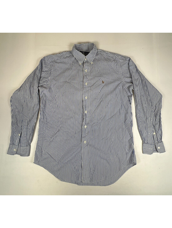 Lauren Ralph Lauren Other - Ralph Lauren Men 15-35 Yarmouth Button Down Shirt Blue White Striped Cotton
